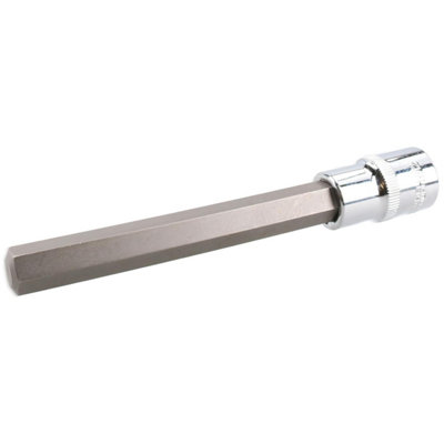 12mm Hex Allen Key Long Bit Internal Socket Metric 1/2" Drive 140mm Length Cr-V