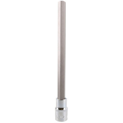 12mm Hex Allen Key Long Bit Internal Socket Metric 1/2" Drive 200mm Length Cr-V