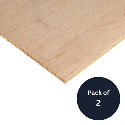 12mm Marine Plywood BS1088 2440mm x 1220mm (8' x 4') - Pack of 2