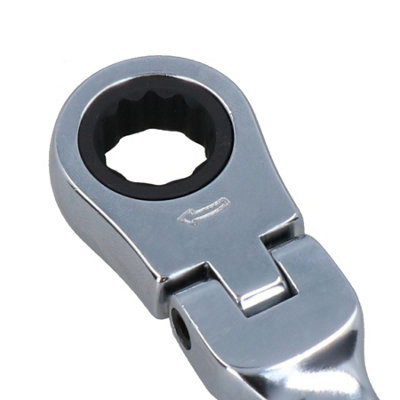 12mm Metric Flexi Head Ratchet Combination Spanner Wrench 72 Teeth