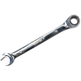 12mm Metric Ratchet Combination Spanner Wrench 72 Teeth Reversible