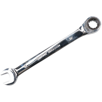 12mm Metric Ratchet Combination Spanner Wrench 72 Teeth Reversible