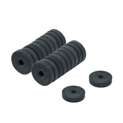 200 Magnetini Ad Anello Ferrite 12x3x3,3mm - Per Hobby, Arti Creative, Modellismo E Sensori
