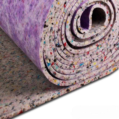 12mm PU Foam Carpet Underlay 15m2 (11m x 1.37m Roll) Underlay Underfoot Comfort - 4