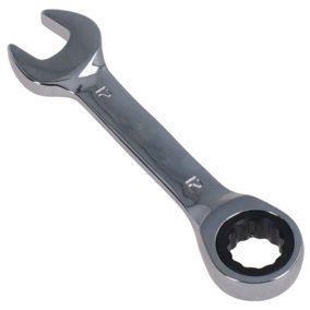 12mm Stubby Ratchet Combination Spanner Metric Wrench 72 Teeth SPN05