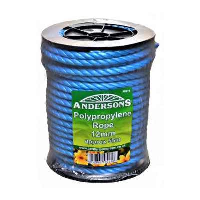 12mm x 55m Polypropylene Rope General Purpose Blue