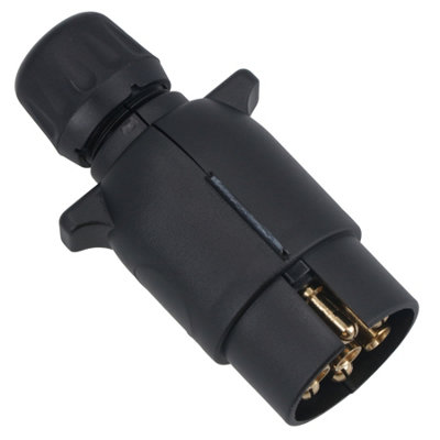 12N 7 Pin Plug Plastic Car Trailer Caravan Electrical Wiring Lights