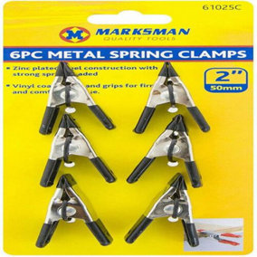 12PC 2" Metal Spring Clamps Hand Tool Diy Clips Tarpaulin Market Workshop