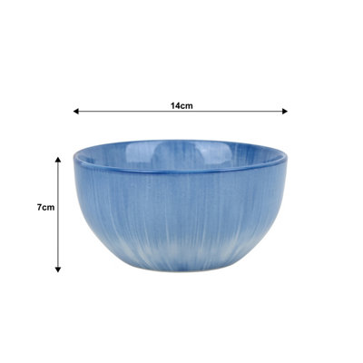 12pc Blue Star Pad Print Dinner Set