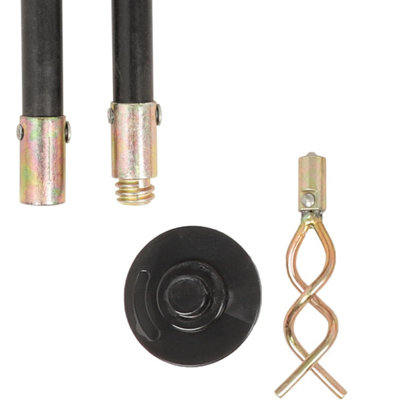 12pc Drain Unblocker Rod Set with Plunger, Rods & Worm Ideal For ...