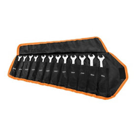 12pc Ratchet & Spanner Set 8-19mm In Case NEO TOOLS