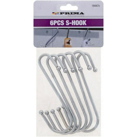 12Pc Stainless Steel S Hooks Kitchen Utensil Pans Clothes Hanger Hanging Shed