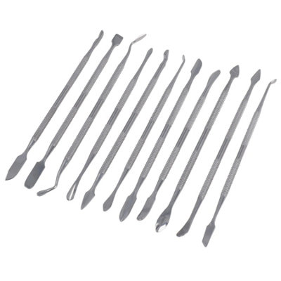 Modelcraft 6-delige rasp vijl set wax/hout werk, Pack van 6, zilver