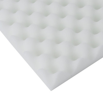 12PCS Acoustic Foam High-Density Flame-Retardant Soundproof Foam Panels 30x30x4cm White - 4