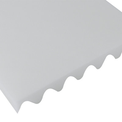 12PCS Acoustic Foam High-Density Flame-Retardant Soundproof Foam Panels 30x30x4cm White - 5