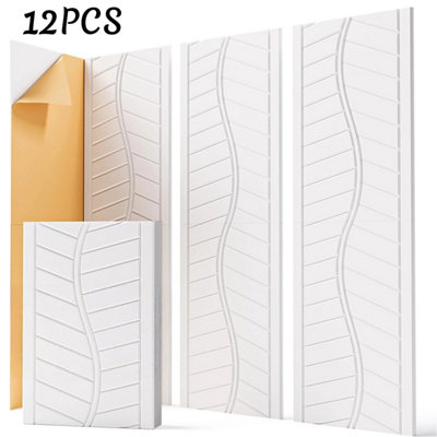 12PCS Acoustic Panels Sound Absorbing for Recording Studio Walls, White ...