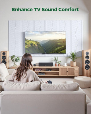 12PCS Acoustic Panels Sound Absorbing for Recording Studio Walls, White ...