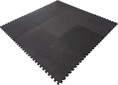 12pcs Black Puzzle Foam Mat 60X60X1.1CM - 3