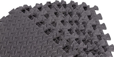 12pcs Black Puzzle Foam Mat 60X60X1.1CM - 4