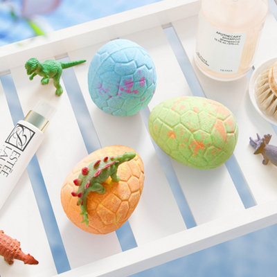 12Pcs Dinosaur Egg Bath Bombs Set with Toy for Kid,include 12 Different Scents