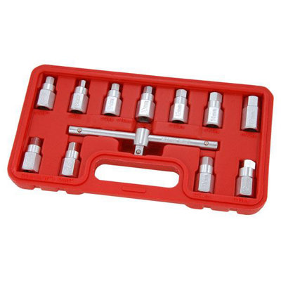 12pcs Oil Drain Plug Key Set (Neilsen CT4171) DIY at B&Q