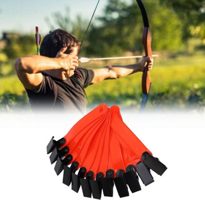 12PCS Reflective Trail Markers with Clips-High Visibility Orange Tree Tacks for Hiking&Hunting