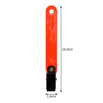 12PCS Reflective Trail Markers with Clips-High Visibility Orange Tree Tacks for Hiking&Hunting