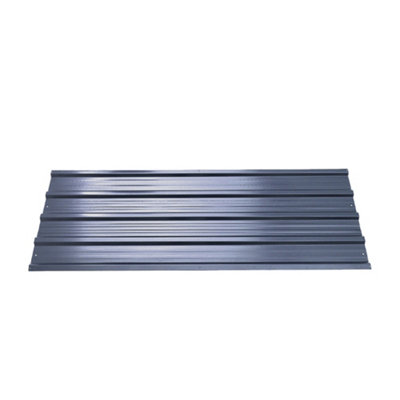 12pcs-steel-corrugated-panels-metal-panels-for-outdoor-roofing-sheet-grey