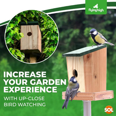12pcs Wild Bird Nesting Boxes, 21.5 x 12 x 11.5cm, Natural-Look ...