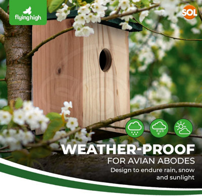 12pcs Wild Bird Nesting Boxes, 21.5 x 12 x 11.5cm, Natural-Look ...