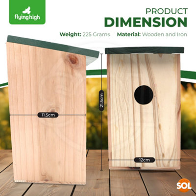 12pcs Wooden Nesting Box Create a Beautiful Nest Boxes for Wild Birds