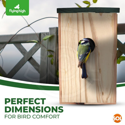 12pcs Wooden Nesting Box Create a Beautiful Nest Boxes for Wild Birds - 5