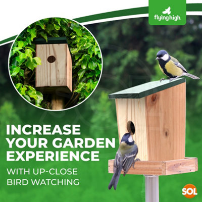 12pcs Wooden Nesting Box Create a Beautiful Nest Boxes for Wild Birds - 6