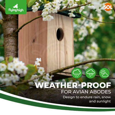12pcs Wooden Nesting Box Create a Beautiful Nest Boxes for Wild Birds - 7