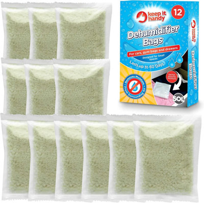 12pk Dehumidifier Bags Moisture Absorbers for Home, Drawers, Wardrobe