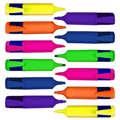 12pk Highlighters - Chisel Tip Marker Pen - Highlighter Pens Multipack - Assorted Colours Highlighter Pens for Kids and Adults Price Comparisons | Compare The Build