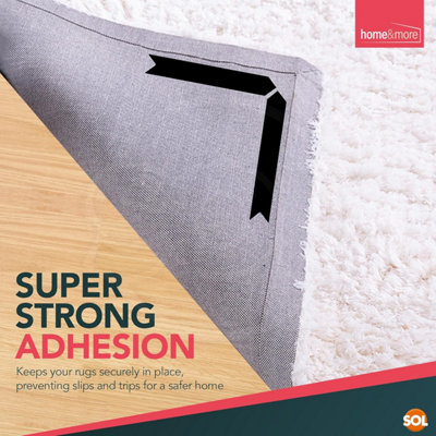 12pk Rug Grippers for Wooden Laminate Vinyl Hard Floors Anti Slip ...