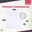 12pk Transparent Shower Curtain with Hooks, Bathroom Curtains, Clear Shower Curtain Liner, Plastic Shower Curtains Bathroom
