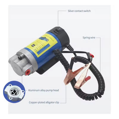 Vacuum Pump 12V 5A Oil Diesel Fuel Fluid Extractor Electric Transfer Scavenge Suction Pump E Oil Catch Can