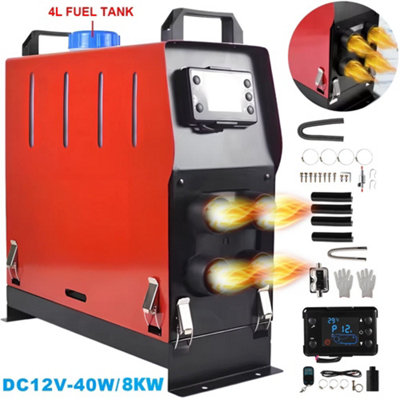 12V 8KW Diesel Air Heater with Remote Control LCD Monitor for Car Truck ...