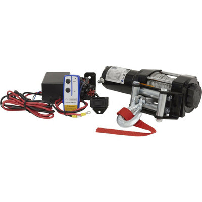 12V ATV Winch - 1000kg Line Pull - 3 Stage Planetary Gears - Pull & Turn Clutch - 4