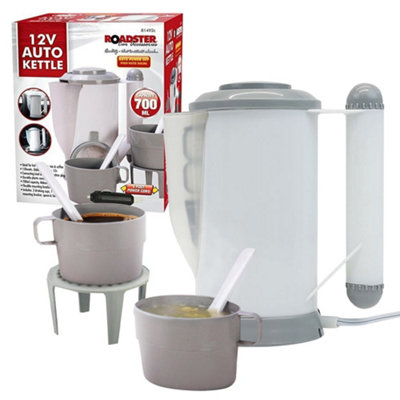 12V Car Van Motorhome Boats Travel Camping Kettle Jug Caravan Cigarette Socket