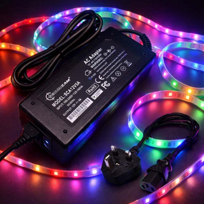 12V DC Power Supply 5A with Kettle Lead, CCTV DVR,LED Strip Adapter & More