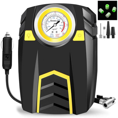 12V Digital Car Tyre Inflator - 150 PSI Fast Action Compressor with LED