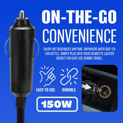 12V Electric Car Kettle Travel Camping Caravan Boiling Water Socket Tea Coffee - 6
