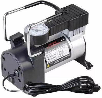 12V Electric Car Tyre Inflator 150PSI Air Compressor Pump Portable
