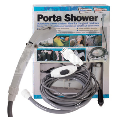 12V Electric Portable Shower System Outdoor Camping Caravan Festival ...