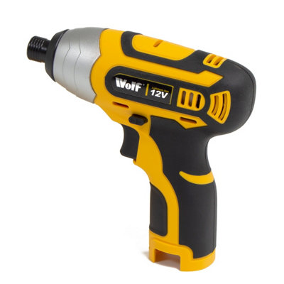 12v Impact Driver Wolf Cordless 1/4" Hex Chuck - Body Only Unit