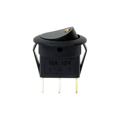 12V LED Spot Rocker Switches - Amber EC70 Pack of 10