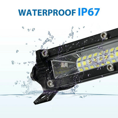 7 Inch LED Light Pods - 100W Spot Flood Combo With DRL - Offroad Driving Lights For SUV Truck Jeep Boat - 12V/24V
